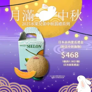 日本赤肉蜜瓜禮盒 1個(約1.5kg1個)