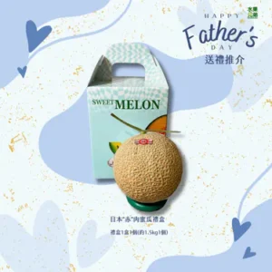 父親節禮盒 日本"赤"肉蜜瓜禮盒 禮盒1盒1個(約1.5kg1個)